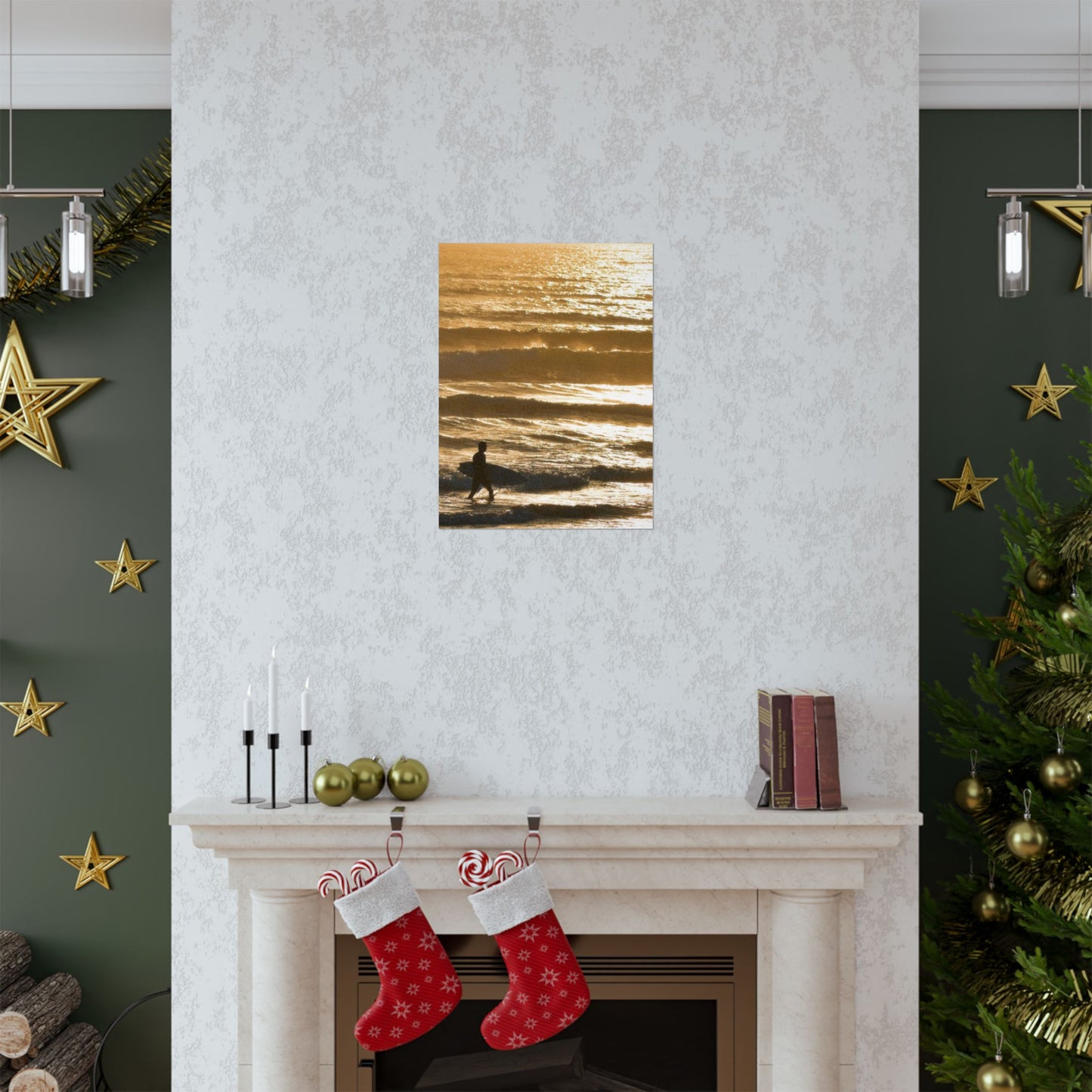 surfin’ in gold (vertical)