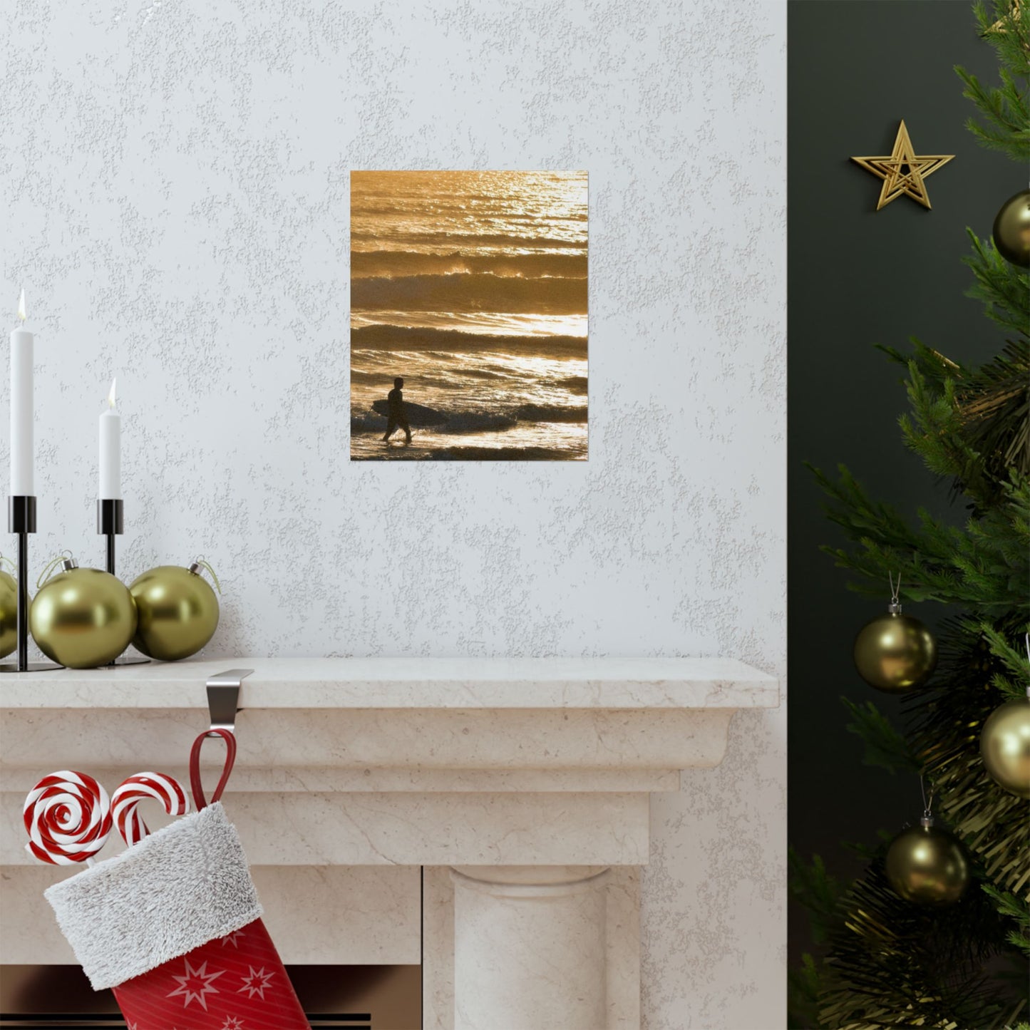 surfin’ in gold (vertical)
