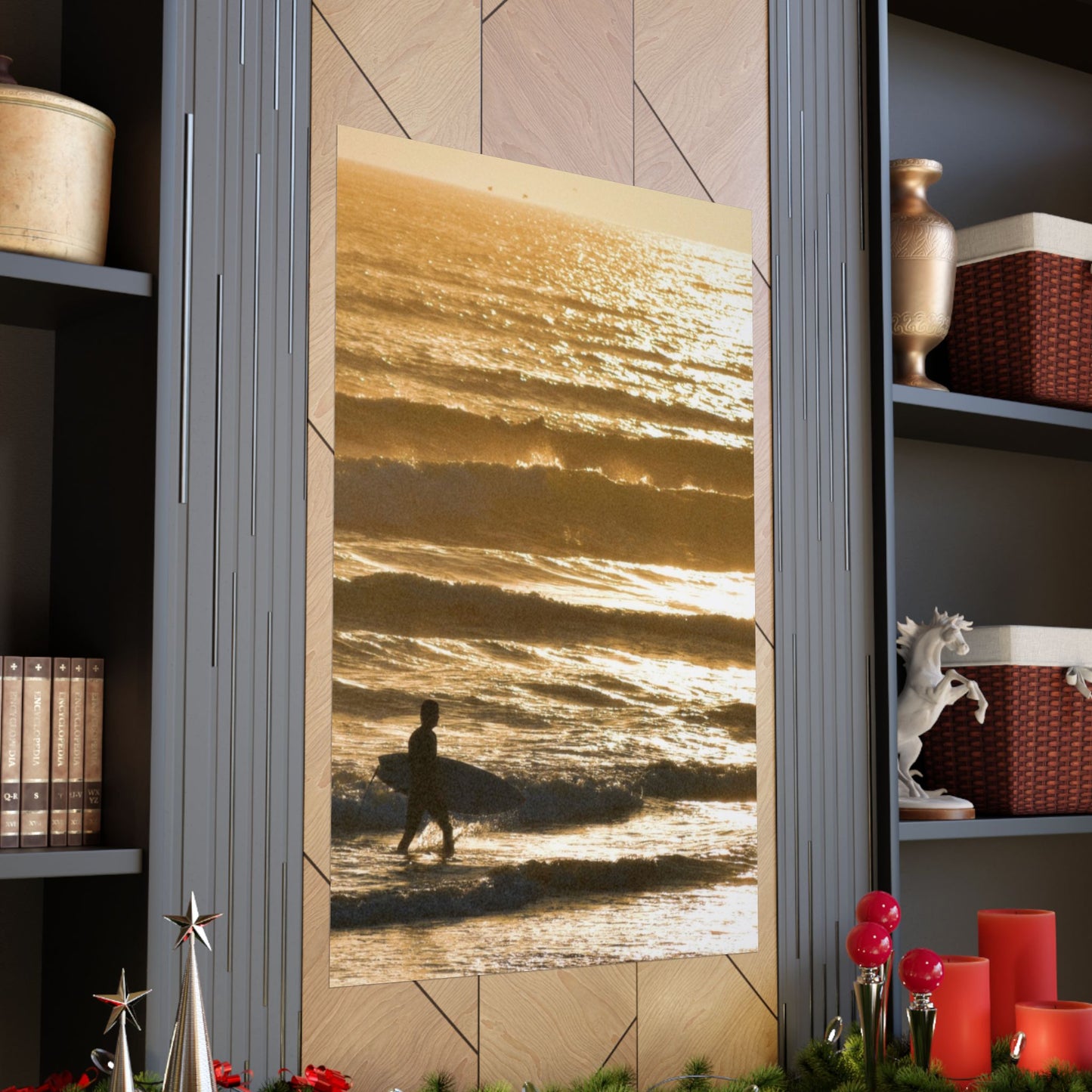 surfin’ in gold (vertical)