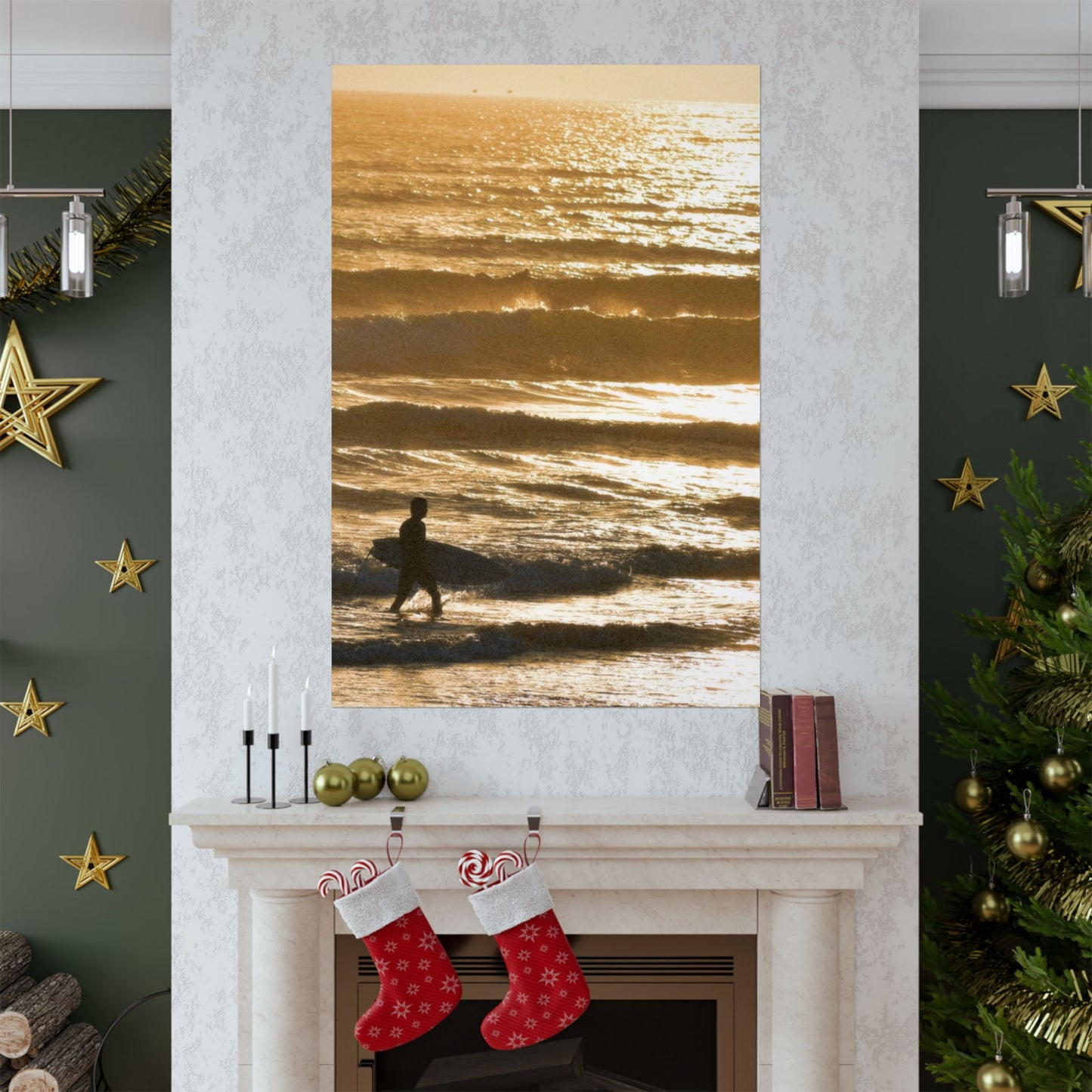 surfin’ in gold (vertical)