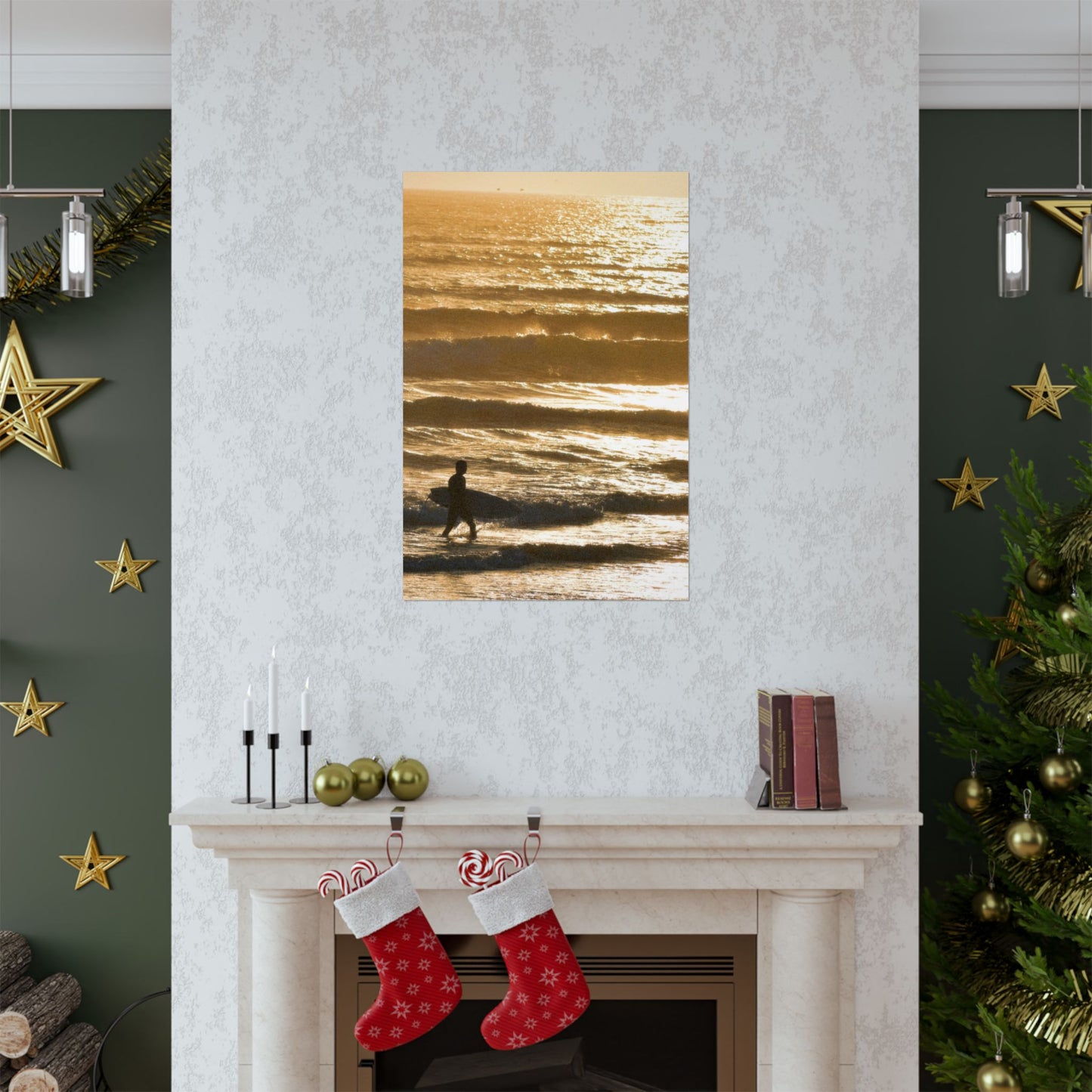 surfin’ in gold (vertical)