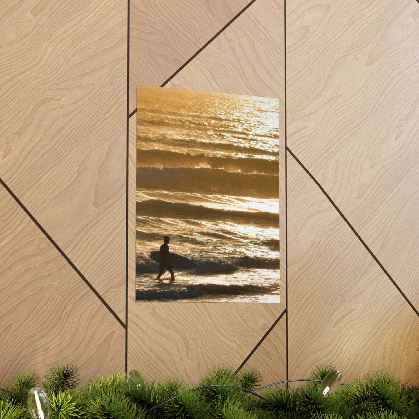 surfin’ in gold (vertical)