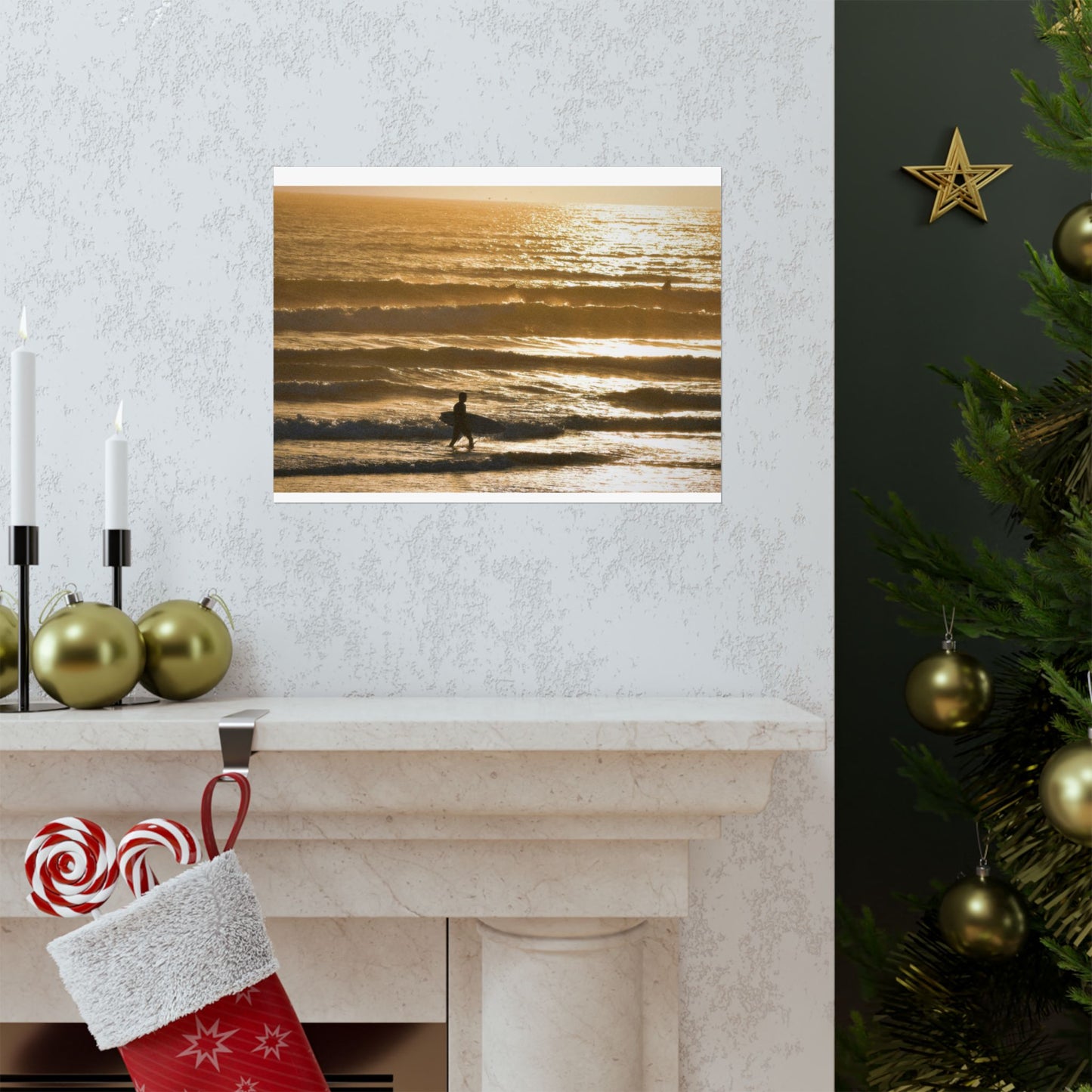 surfin’ in gold (horizontal)